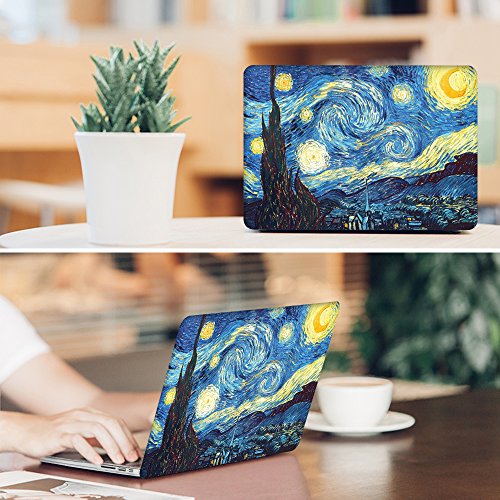 Fintie H  lle f  r MacBook Air 13 - Ultrad  nne Plastik Hartschale Schutzh  lle Snap Case f  r Apple MacBook Air 13 3 Zoll  A1466 A1369   Sternennacht