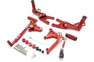 FXCNC RACING Motos Estriberas CNC Adjustable Rear sets Reposapiés Footpegs clavijas de pie para Benelli TNT 125 135 TNT125 TNT135 BJ125 2016-2021