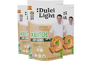 Xylitol Édulcorant 3kg DulciLight Zero | Sucre de Bouleau 100% Naturel | Substitut de sucre | Pouvoir édulcorant 1:1 | Faible en calories | Sans gluten et sans conservateur