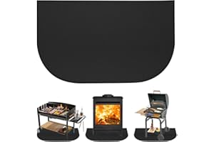 KBIBCK Hearth Rugs for Fireplaces, 102x50CM Fireproof Fireplace Mat, Outdoor Flame-Resistant Pad Fiberglass Rug, Hearth Pad Protection Mat for Fireplace Stover Indoor Outdoor