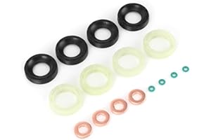 KEENSO Zestaw uszczelniaczy wtryskowych do samochodów osobowych, uszczelka do wtrysku napędowego do samochodu 1314368 zamiennik pasuje do Berlingo C2 C3 C4