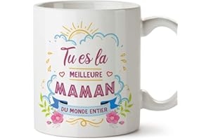 Mugffins Tasse/Mug pour Maman - Meilleure Maman (modèle 1) - Idée Cadeau Fête des Mères/Anniversaire Originale
