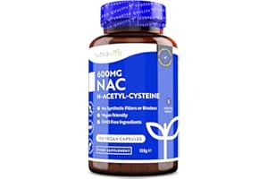NAC N-Acetil-Cisteina 600mg - NAC Supplemento Vegan - Alta Qualità + Alto Dosaggio di N Acetilcisteina - Nac600 mg Integratore 150 Capsule (5 Mesi) - nac Aumentata - Aminoacidi Essenziali - Nutravita