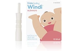 ‎FRIDA BABY Fridababy Windi Blähhilfe für Babys ab 0 Monaten, 10 Stück, Einweg-Katheter, Natürliche Hilfe bei Blähungen, 20437