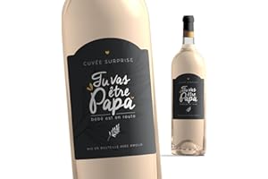 Manahia Etiquette Bouteille Papa |Tu vas être Papa | Etiquette Vin Annonce Naissance - Futur Papa - Futur Père | Annonce Grossesse Papa