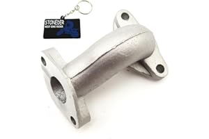 Stoneder - Tubo de entrada/colector de admisión para carburador de motor chino de 50 cc, 70 cc, 90 cc, 110 cc, 125 cc - Para motos de motocross, quads de tracción total y quads