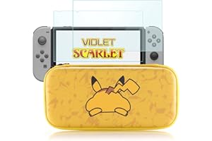 Bheddi Custodia da trasporto per Switch/Switch OLED - Custodia Portatile compatibile con Switch Console & Accessori - Include 10 Cartucce di Gioco e 2 Pellicola Vetro Temperato - Superior (Buttocks)