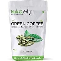 Nutrovally Organic green coffee beans for weight loss/fat burner 200g+25g Free (225g)