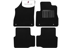 BCM Car Mats - Compatible with Vauxhall Astra K 2015-2021 - Carpet - Fully Tailored Floor Mat - Anti-Slip Granulated Backing - Black Trimming - 4 Piece Non-Slip