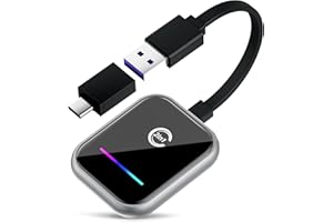 CKOKC Android Auto & Carplay Wireless Adapter : 2 IN 1 Mini Wireless Adapter für Wired Android Auto/Carplay Konvertieren in kabellos, USB/Type C Plug and Play, Stabile Automatische Verbindung
