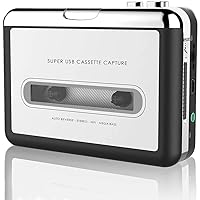HAL Lecteur Cassette Portable, Convertir Une Bande Audio en MP3 / CD Via USB, Convertir Cassettes de Bande Walkman au…