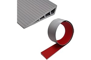 Rampa di soglia,100×8×2cm, rampe di soglia, rampa per sedia a rotelle in PVC, profilo di transizione, autoadesiva, rampa di soglia per robot aspirapolvere, passeggini, deambulatori o monopattini - 1