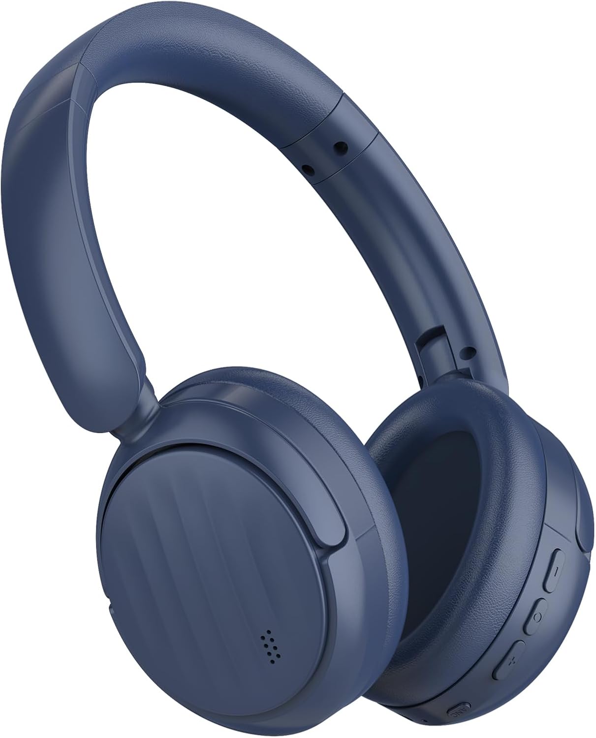MMWOWARTS Bluetooth Headphones with Active Noise Cancelling (ANC), Wireless Over Ear Bluetooth Headsets with 35H Playtime, HiFi Stereo Foldable Headphones with Foam Ear Cups for Sports, Travel, Blue