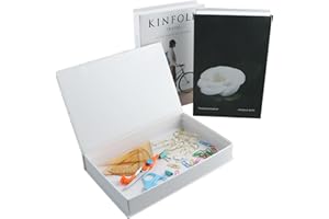 ELITECRAN 3 Pz Libri Falsi Decorativi, Libro in Finto Impilata per la Decorazione, Scatola di Archiviazione di Libro Falsi, Set di Libri Decorativi Moderni, Nero e Bianco Decorazione di Libro di Simulazione (C)