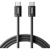 Baseus Dynamic 4 Series 100W PD Hızlı Şarj Kablosu, Type-C to Type-C &Ouml;rg&uuml;l&uuml; Kablo 1 Metre, iPhone 17/16/15 Pro Max, MacBook, 