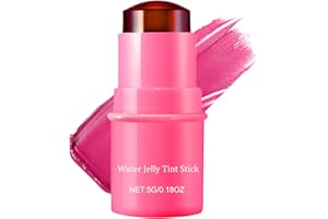 TAIMEIMAO Milk Jelly Blush Stick,Water jelly tint stick,Makeup Lip Tint,Blush Cream,Milk Blush Jelly,Bastone Multiuso per Fard Trucco,Lunga Durata,Rossetti a Copertura Totale,Applicare su guance,Occhi e labbra