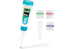 LWMTT pH Mètre Alimentaire, Testeur de pH pour Substances semi-solides & liquides, avec affichage LCD °C/°F, pH Mètre Alimentaire Testeur pour Pâte à Pain et Levain