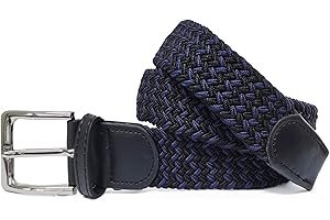 Gloop Ceinture élastique en tissu unisexe Ceinture élastique tressée Ceinture élastique pour femmes et hommes Largeur environ 3.5 cm