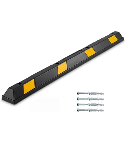 Parkstopp 180cm Schwarz Gelb Gummi Parkschwelle Abstandhalter Parkhilfe Parkstopp 180cm Schwarz Gelb Gummi Parkschwelle Abstandhalter Parkhilfe