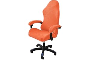 LIFEDX Coprisedia da Gaming Elasticizzata,Ergonomica Coprisedia per Sedia da Gioco,Fodera per Sedia da Ufficio con Braccioli/Schienale della Sedia per Sedia da Computer Gioco,Senza Sedie-Orange
