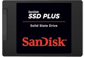 SanDisk SSD Plus 2.5" 250GB, SATA III SSD, Velocidad de Lectura con hasta 545 MB/s, 505 MB/s de Escritura, Fácil actualización para Arranque, Apagado y Carga