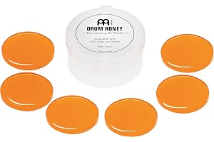 Meinl Cymbals Drum Honey 6 stycken – dämpare gelkuddar med låda och separator – trummis present för trummor och handfat – tru