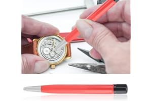 DAUERHAFT Przegroda do przechowywania pisaków, tworzywo sztuczne + Koper + Vezel Rood Horlogeonderdelen Polijstgereedschap, do wykorzystania w krassen en en roest van horlogeonderdelen, geschikt voor horlogemakers e