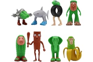 Gxlaihly 8 Pièces Tung Tung Sahur Figurines, Italian Brainrot Figure, Italian Brainrot BRR BRR Patapim, Desk Decorations Gifts for Colleagues and Friends (8 Actionfiguren)
