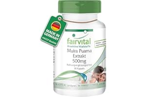 ‎FAIRVITAL Fairvital | Muira Puama 500mg - 90 Kapseln - HOCHDOSIERT - Potenzholz 10:1 Extrakt - VEGAN