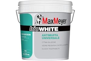 MAXMEYER MAX MEYER PITTURA IDROPITTURA TRASPIRANTE ANTIMUFFA BIO WHITE BIANCA LT. 12