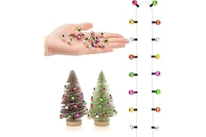 AIDEHUAKEJI Wichtel Zubehör Weihnachten Lichterkette,Wichteltür Zubehör,Miniatur Zubehör,50cm Wichtel Lichterkette Miniatur für Weihnachtsdeko Wichtelzubehör Puppenhaus Zubehör, Kinder Geschenk