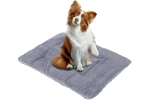 Hisprout Self Heating Pet Mat, Electric-Free Heating Mat Dog Cat Reusable Blanket,Heated Dog Blanket Machine Washable Soft Puppy Rabbit Mat(L)