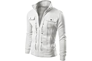 Susenstone Homme Sweatshirt Zippé Hiver Manteau Slim à La Mode Polaire Loisirs De Sport Manche Longues Unicolore pour Running Blouse Cardigan Outwear