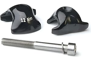 Ritchey Kit Selle Rails Ronds 7x7 pour Tige Carbon 1-Bolt Colliers Mixte, Noir, 7 x 7 mm