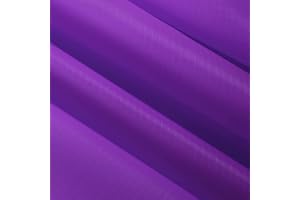 9KM DWLIFE 40D wasserdichtes Ripstop-Nylongewebe, 85 g, PU-Beschichtung, reißfest, für Outdoor-Abdeckung, Zelt, Drachen, Tasche, Material (lila, 1 m x 152 cm)