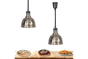 L-XINY Lampada Infrarossi Riscaldamento, Commerciale Lampada Scaldavivande Lampada di Calore per Alimentare con Lampadina Riscaldante, Ideale per Ristoranti, Cucine e Buffet, 250W