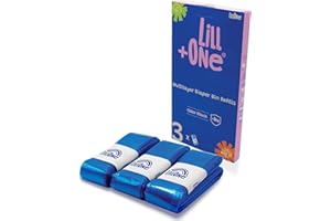 LillOne 3 extra lange 7-lagige Windeleimer-Nachfüllfolien kompatibel mit Littycat Spross Angelcare Tommee Tippee Twist & Click Simplee Tec LitterLocker – Packung mit 3 Nachfüllkassetten