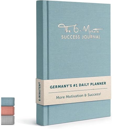 L’Agenda 6 Minutes Pur – Journal De Gratitude & Productivité – 6 Min/Jour Pour Plus De Bonheur & Conscience – Non Daté