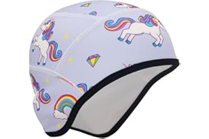 Amexo Fahrrad Mütze Kinder, Helm Unterziehmütze Winter Kinder, Wintermütze für Fahrradhelm, Unisex Kinder Helmmütze Mütze Laufmütze