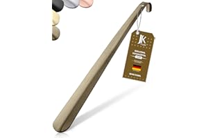 ‎JK TRADE JK Trade® 52cm STABILER Edelstahl Schuhlöffel Lang | 2mm polierter Metall Schuhanzieher Lang zum Stehen | Schnell & Einfach | optimierte Länge & Breite | Shoe Horn | Business | Aufhängbar
