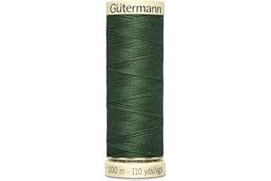 PLUSH ADDICT Gutermann Sew-All General Purpose Polyester Thread for Hand or Machine Sewing, Embroidery and Stitching - Colour 561-1 x 100m Spool