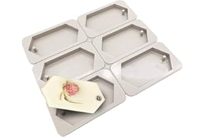 SONSMER Moule en silicone avec trou de suspension pour fabrication de bijoux en résine, loisirs créatifs diamant