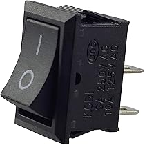 CBONE ギラ140 KCD1 Interrupteur à bascule 250 V 6 A 125 V 10 A CA Noir