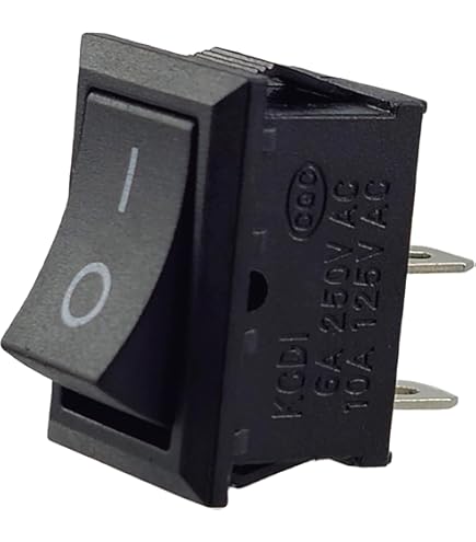 4 Pin 6A 250VAC Black Device Switch With Snap Frame 4-Pin Rocker