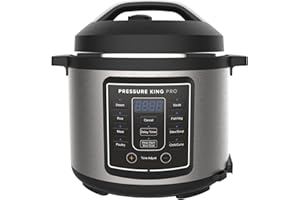 Drew&Cole Pressure King Pro 14-in-1 Digital Electric Pressure Cooker 5.7L Capacity – Improved Design - Enhanced Non-Stick Coating – Oven & Dishwasher Safe - Great for Easy Family Meals - Charcoal Grey