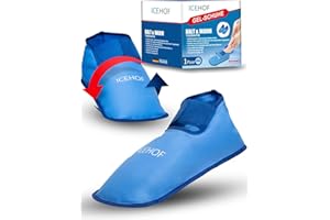 ICEHOF Buty chłodzące + buty – delikatny materiał – skarpety chłodzące z żelem, terapia zimnem dla stóp i stóp w przypadku chemioterapii, reumatyzmu, skarpety lodowe, chemioterapia, rozmiar