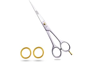 Nixcer Professional Hairdressing Scissors, 6.5 Inch Barber Hair Scissors Sharp Blades Hairdresser Haircut for Men, Women & Kids 420c Stainless Steel (Sand)
