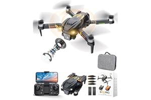 KALAHOL Drone with Camera for Kids Adults, 1080P HD Foldable RC Quadcopter for Boys Girls with Brushless Motor, Toys Gifts for Boys Girls, Drone for Beginners with Multiple Modes, 2 Modular Batteries