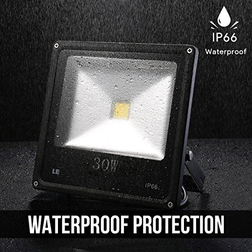 LE 30W Fluter led Flutlicht ersetzt 75W Hochdrucknatriumlampe kaltweiß IP66 wasserdicht 2250lm led Außenleuchten Flutlichtstrahler Strahler Scheinwerfer für Innen- und Außenbereich - 4