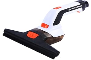 Yard Force Aspirapolvere per finestre a batteria LW V28 con batteria da 4 V/4,0 Ah, serbatoio dell'acqua sporca, larghezza di lavoro 260 mm, con flacone detergente con mop